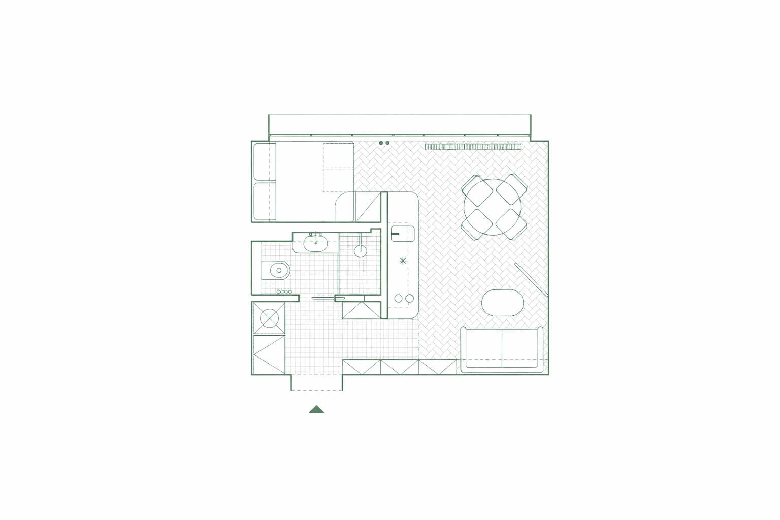 Nájemní bydlení Prosek - dispozice